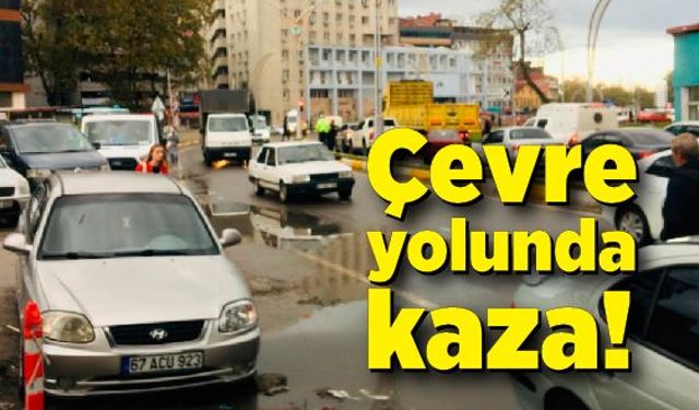 Çevre yolunda kaza!