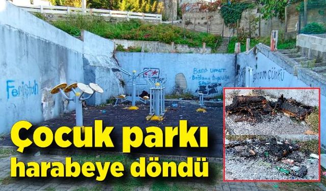 Çocuk parkı harabeye döndü: Vatandaşlar yardım bekliyor!