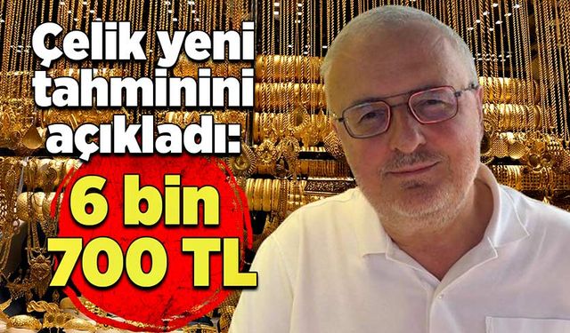 Çelik yeni tahminini açıkladı: 6 bin 700 TL