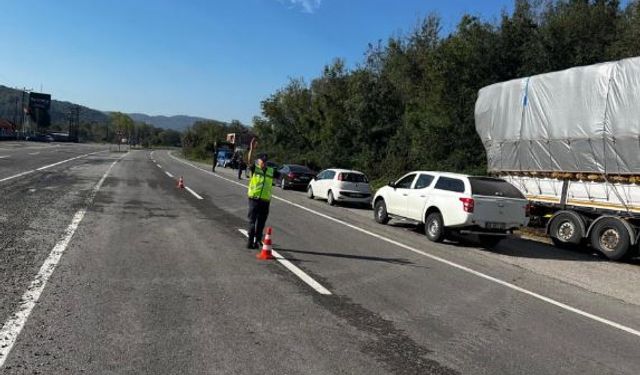 Jandarma ekiplerinden Trafik ve Asayiş Denetimi