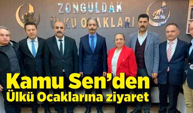 Kamu Sen’den Ülkü Ocakları başkanına ziyaret