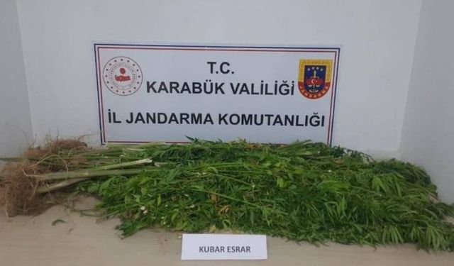 Karabük’te 11 kilo 800 gram kubar esrar ele geçirildi