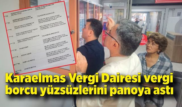 Zonguldak Defterdarlığı vergi borcu yüzsüzlerini açıkladı