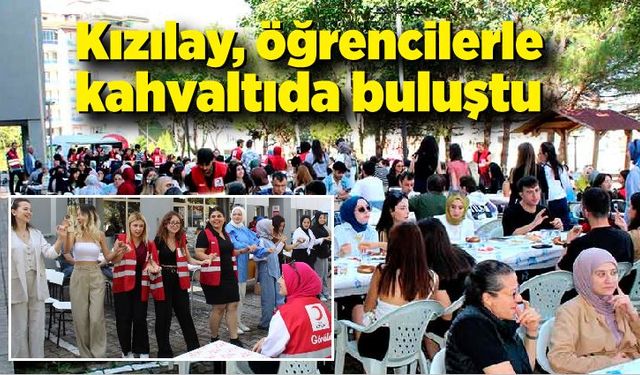 Kızılay, öğrencilerle kahvaltıda buluştu