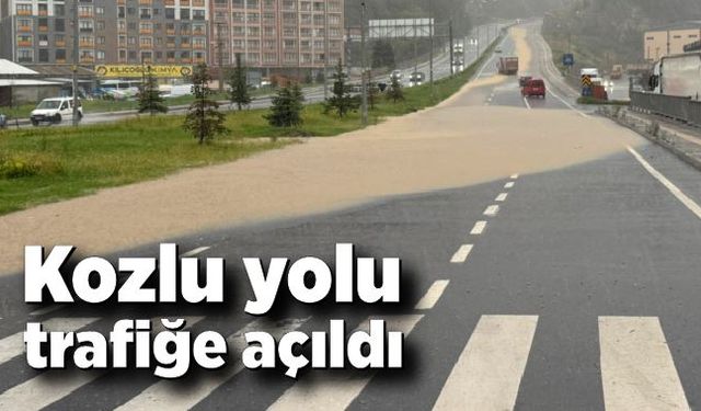 Kozlu yolu trafiğe açıldı