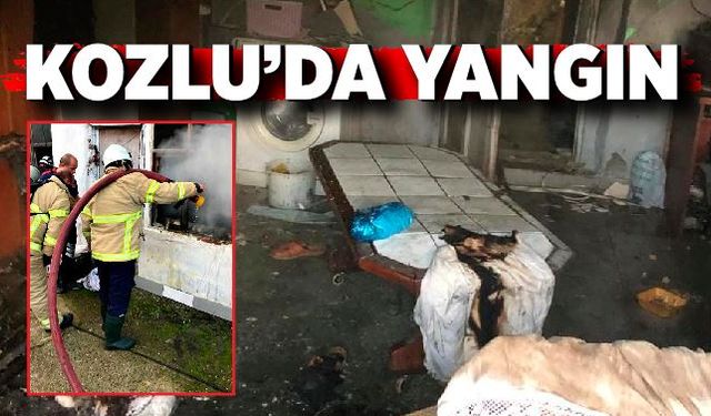 Kozlu'da yangın; Ev kullanılamaz hale geldi