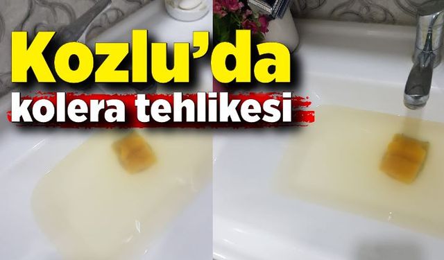 Kozlu’da kolera tehlikesi