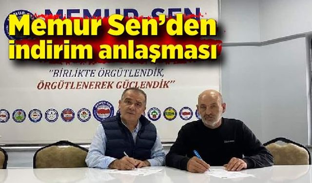 Memur Sen’den indirim anlaşması