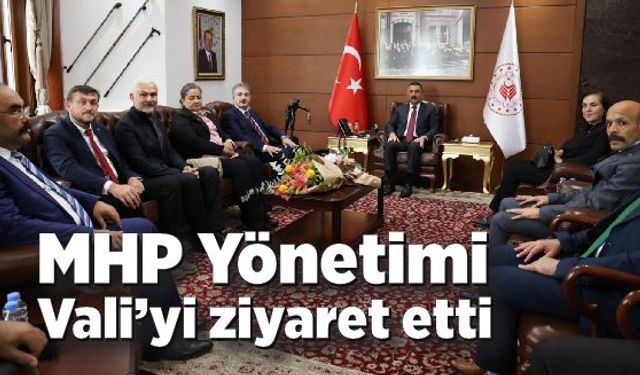 MHP Yönetimi Vali Hacıbektaşoğlu’nu ziyaret etti