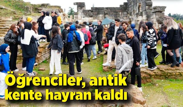 Zonguldaklı öğrenciler, antik kente hayran kaldı