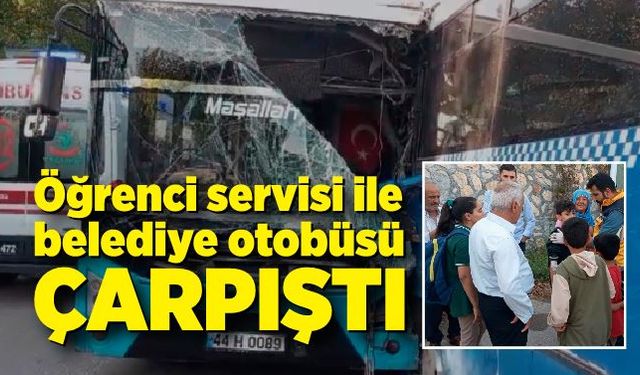 Öğrenci servisi ile belediye otobüsü çarpıştı: Çok sayıda yaralı var