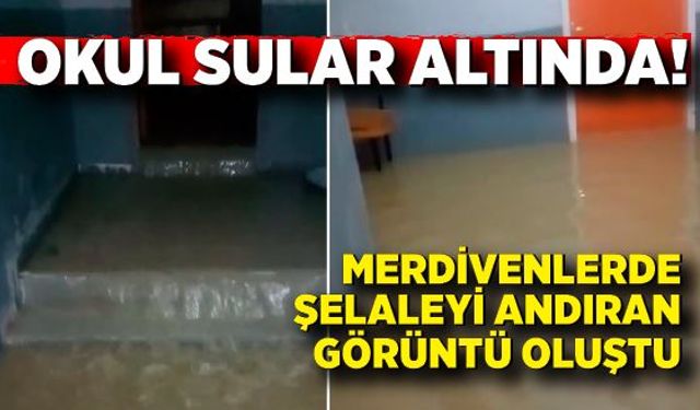 Zonguldak'ta okul su altında kaldı