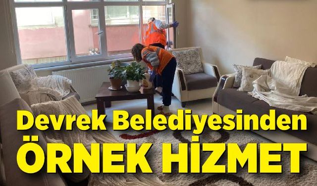 Devrek Belediyesinden örnek hizmet