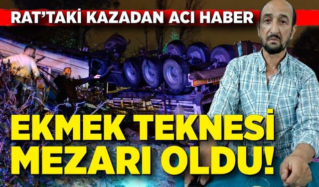 Önce elektrik direğine çarptı ardından bahçeye uçtu; Şoförün cansız bedeni tırın altından çıkarıldı