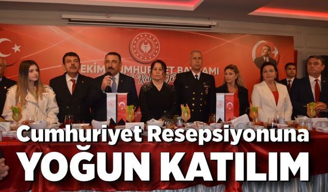 Cumhuriyet Resepsiyonuna yoğun katılım