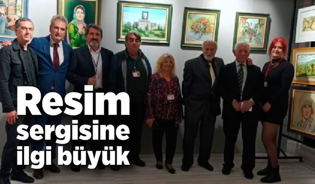 Resim sergisine ilgi büyük