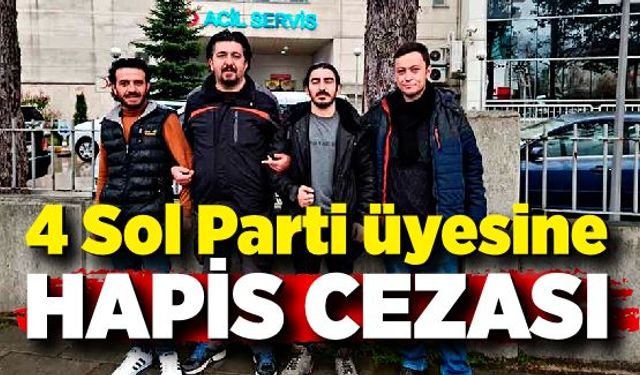 4 Sol Parti üyesine hapis cezası