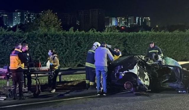 Çerkezköy-Kapaklı yolunda feci kaza: 1 ölü, 1 yaralı