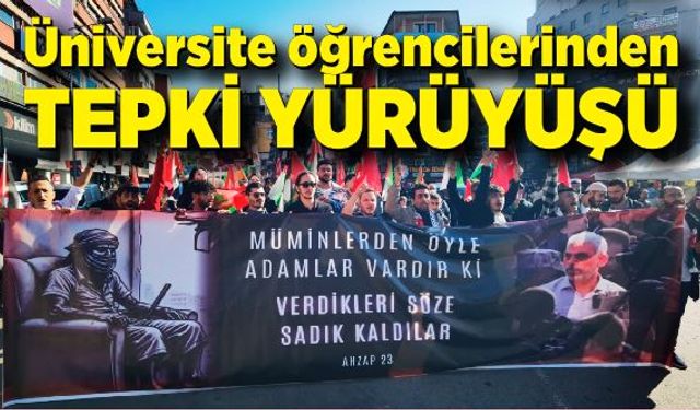 Zonguldak'ta Üniversite öğrencilerinden tepki yürüyüşü