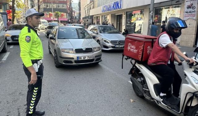 Zonguldak'ta trafik ekipleri çakar denetimi yaptı