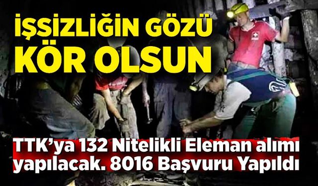 TTK’ya 132 Nitelikli Eleman alımı yapılacak. 8016 Başvuru Yapıldı