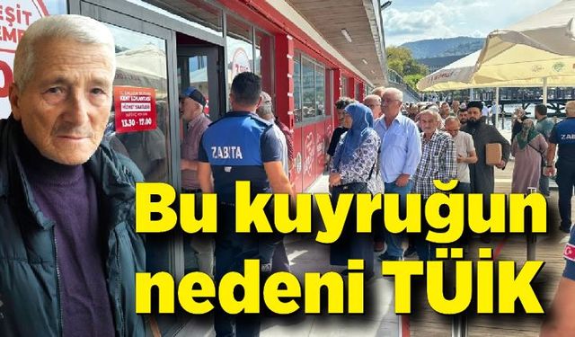 Bu kuyruğun nedeni TÜİK