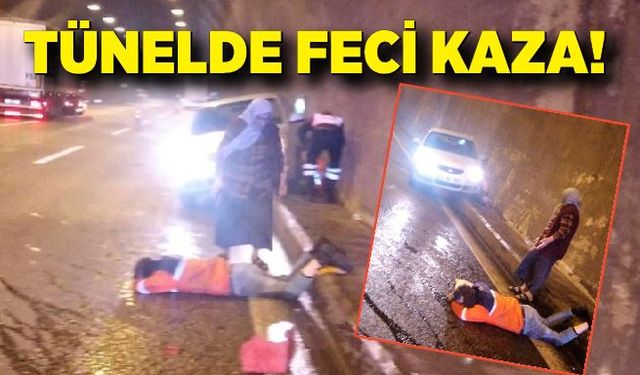 Tünelde feci kaza: 2 yaralı