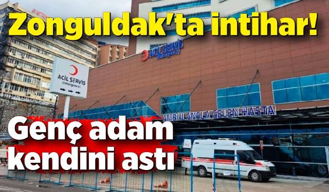 Zonguldak'ta intihar! Sitede genç adam kendini astı