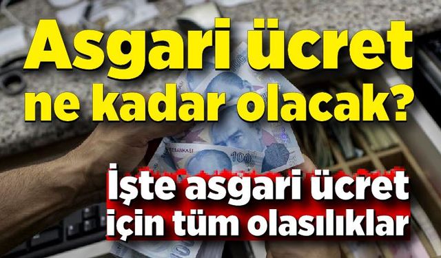 Yeni yılda asgari ücret ne kadar olacak