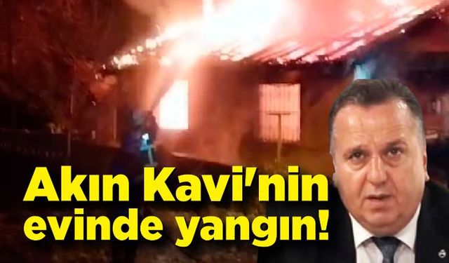 Akın Kavi'nin evinde yangın! Ekipler olay yerinde