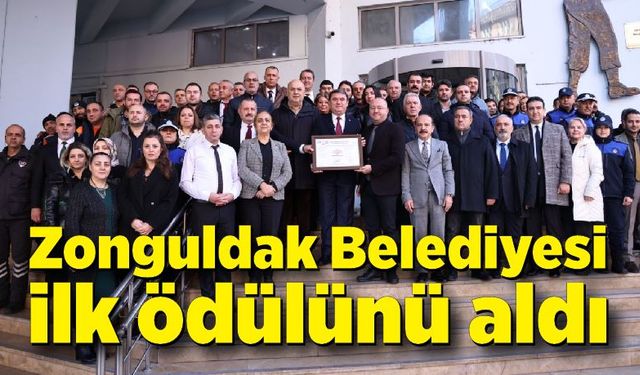 Zonguldak Belediyesi ilk ödülünü aldı