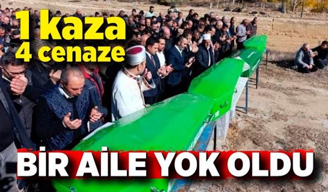 Trafik kazası bir aileyi hayattan kopardı: 4 ölü