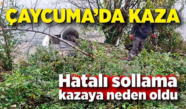 Hatalı sollama kazaya neden oldu