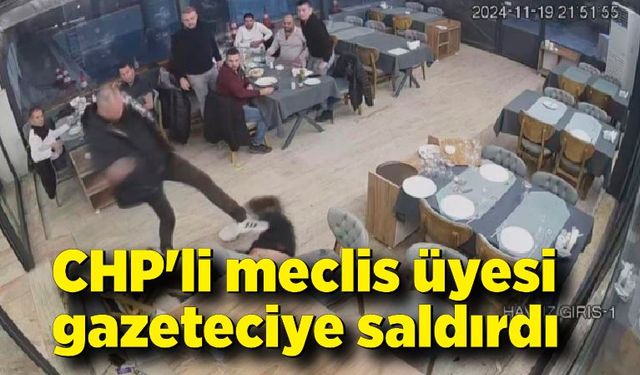 CHP'li meclis üyesi gazeteciye saldırdı