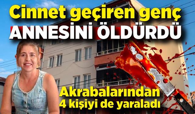 Cinnet geçiren genç annesini uyurken öldürdü