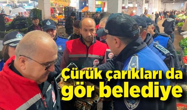 Zabıta pazarda mantar denetimi