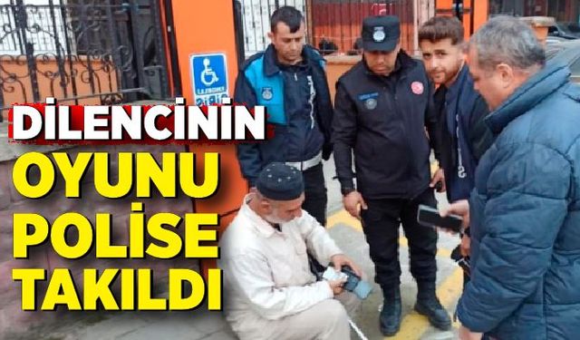 Engelli numarası yapan dilenci zabıta ve polisten kaçamadı