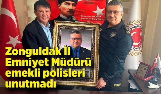 Zonguldak İl Emniyet Müdürü emekli polisleri unutmadı