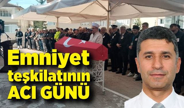 Emniyet teşkilatının acı günü! Aort damarı yırtılan polis memuru toprağa verildi