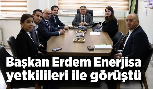 Başkan Erdem Enerjisa yetkilileri ile görüştü