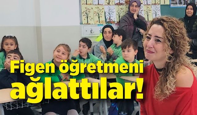 Figen öğretmene bin 200 kilometre uzaktan ağlatan sürpriz