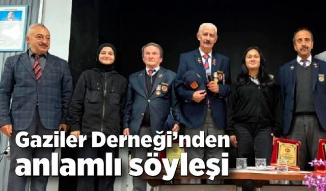 Gaziler Derneği’nden anlamlı söyleşi