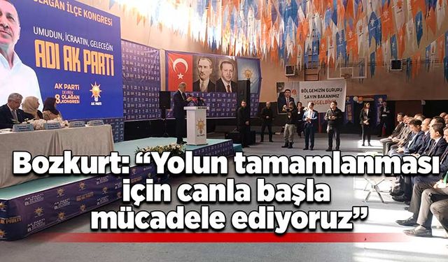 Bozkurt: “Yolun tamamlanması için canla başla mücadele ediyoruz”