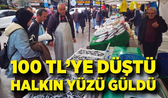 Hamsi düştü vatandaşın yüzü güldü