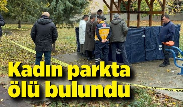 Kadın parkta ölü bulundu