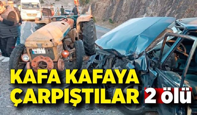 Korkunç kaza! Traktör ile otomobil kaza yaptı: 2 ölü