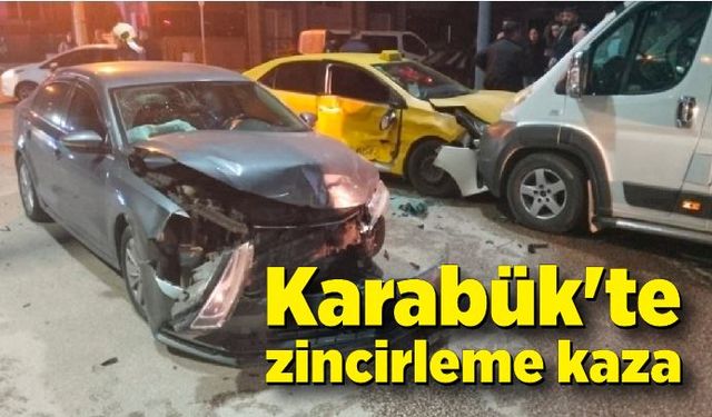 Karabük'te 3 araçlı zincirleme kaza!