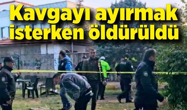 Kavgayı ayırmak isterken vurulan şahıs öldü