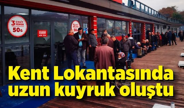 Kent Lokantasında uzun kuyruk oluştu