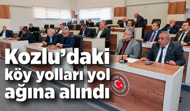 Kozlu’daki köy yolları yol ağına alındı